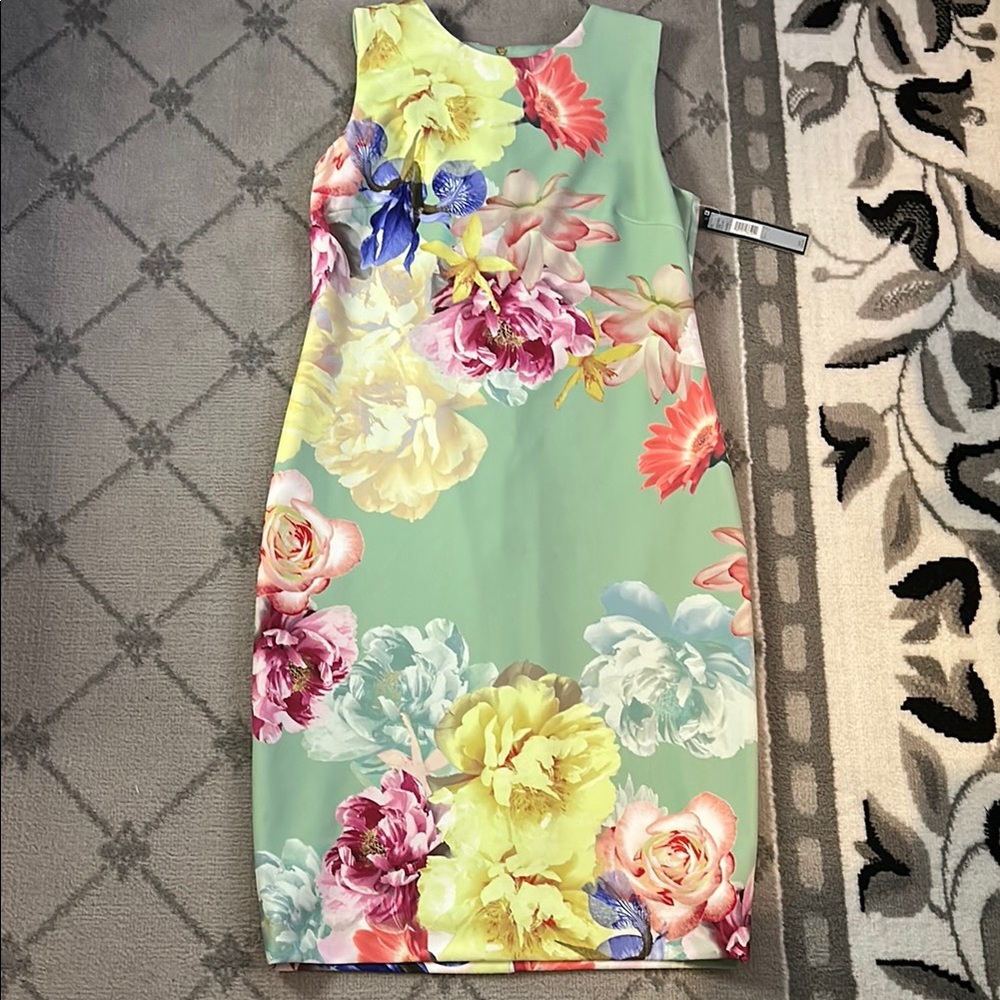 Tahari Floral Midi Dress
